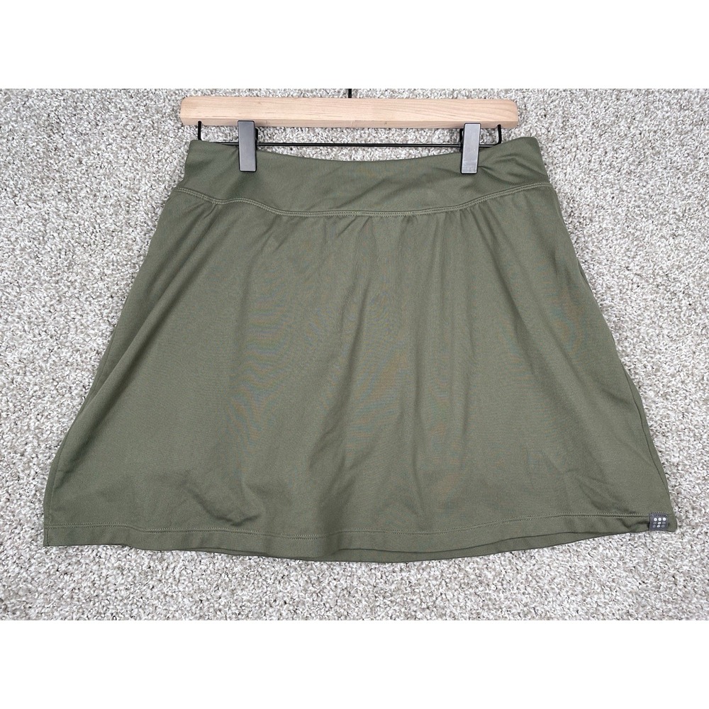 Title Nine Original Dream Skort 16" Pull On Inner Shorts Mini Sz M Army Green